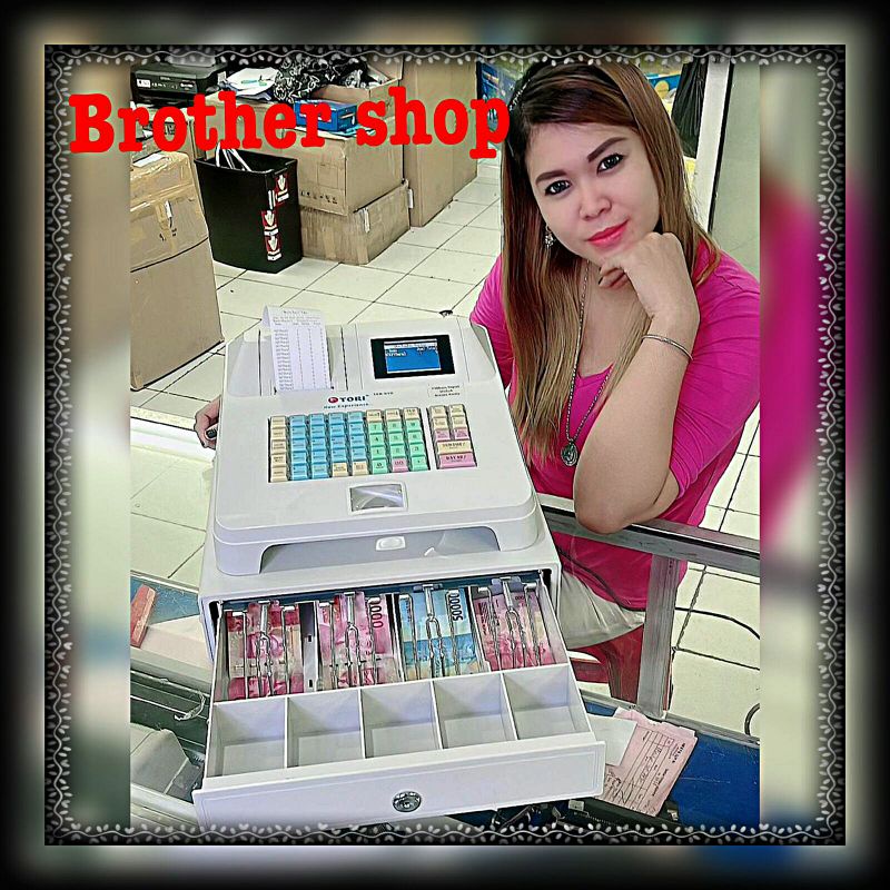 Mesin kasir/cash register TORI TER810 white/black