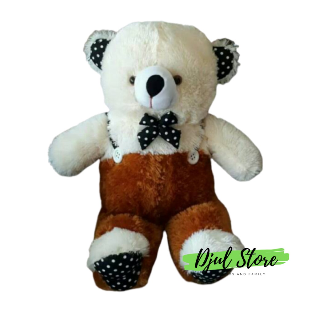 Boneka beruang rompi premium teddy bear rompi jojon