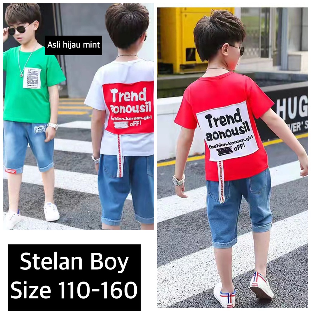 (LOLI-JKT) BOY-61 STELAN ANAK COWOK TREND WHITE BAG PUTIH SIZE 110-160