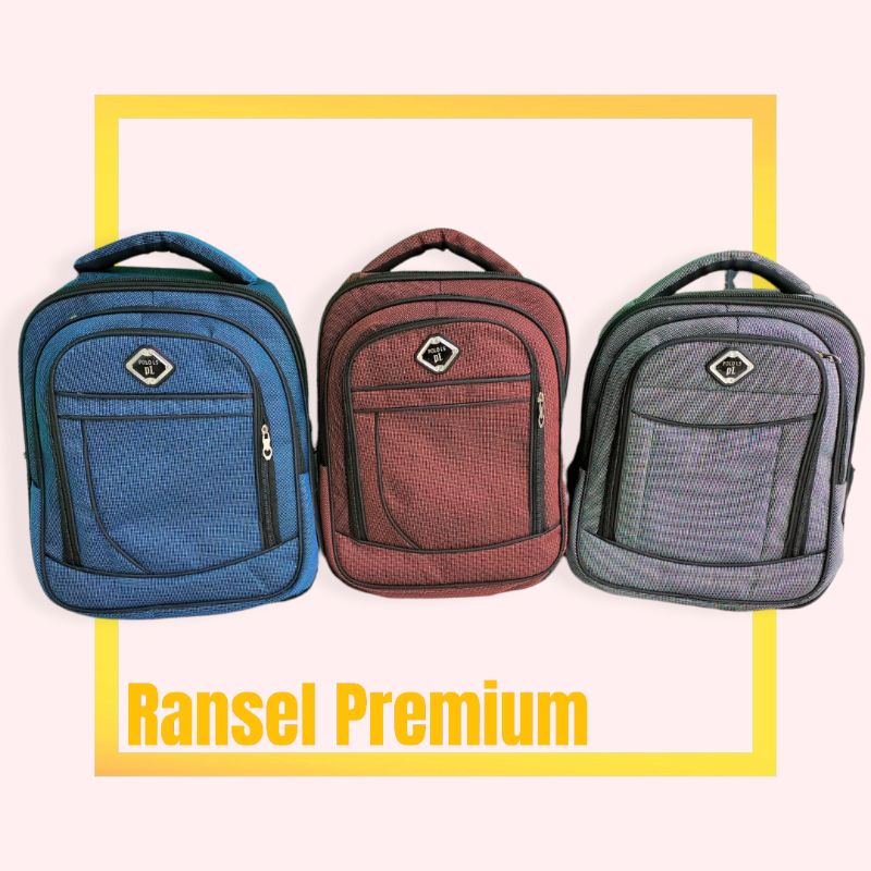 Tas Ransel Anak Sekolah SD SMP Laki Laki Cowok Kualitas Premium Tiga Ruang