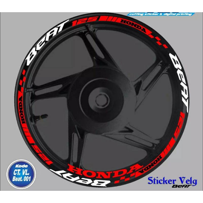 LIST VELG BEAT - STIKER LIST VELG BEAT 01