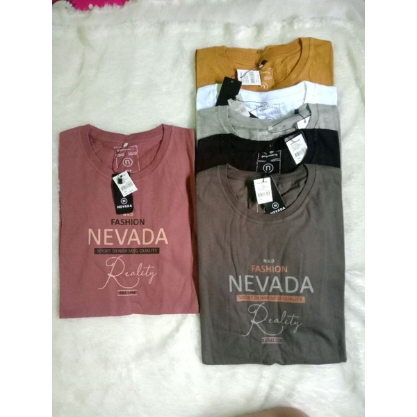 NEVADA BM ORI | KAOS OBLONG CEWEK/COWOK | ATASAN NEVADA ERIGO BOMB LEVIS CARDINAL