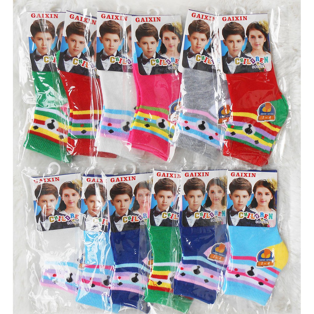 Kaos Kaki Anak Usia 3-5th - Kaos Kaki Anak TK HARGA Se-Lusin