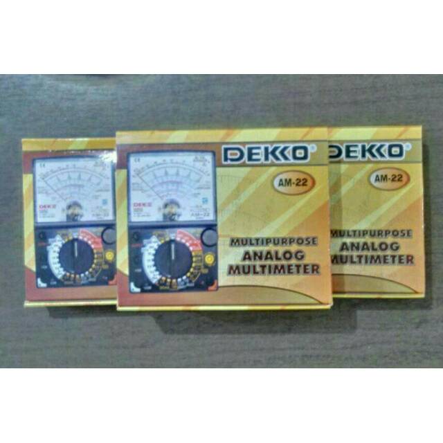 Analog Multimeter Multitester Dekko AM22 AM-22 AM 22