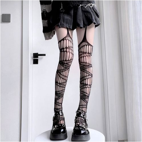 PH-25 Pantyhose Kaos Kaki Jala Net Fishnet Overknee Socks