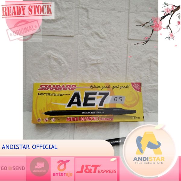 

PULPEN STANDARD AE7 HITAM, AE7 MERAH ,AE BIRU