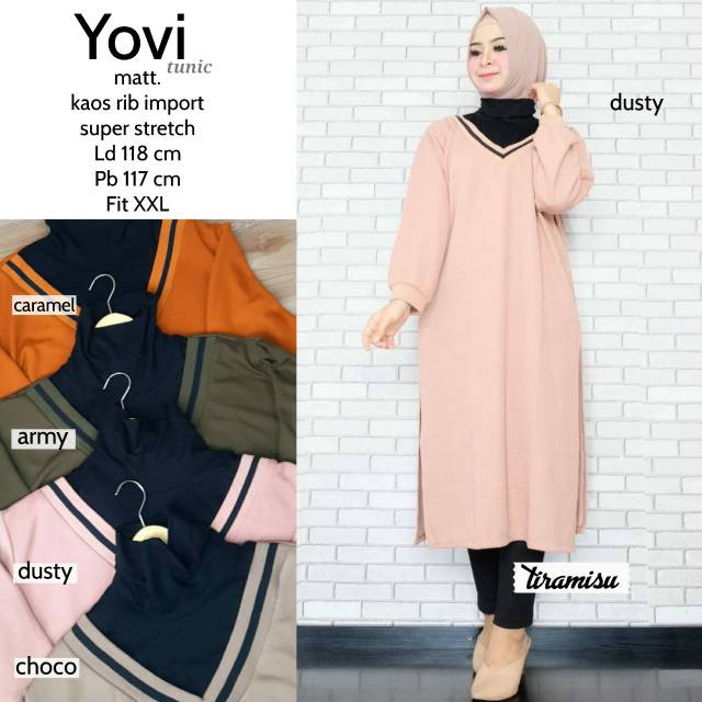 YOVI TUNIK BY TIRAMISU HIJAB FASHION
