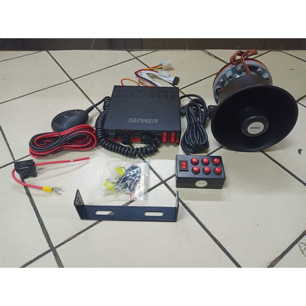 sirine SENKEN komplit amplifier jumper dan toa