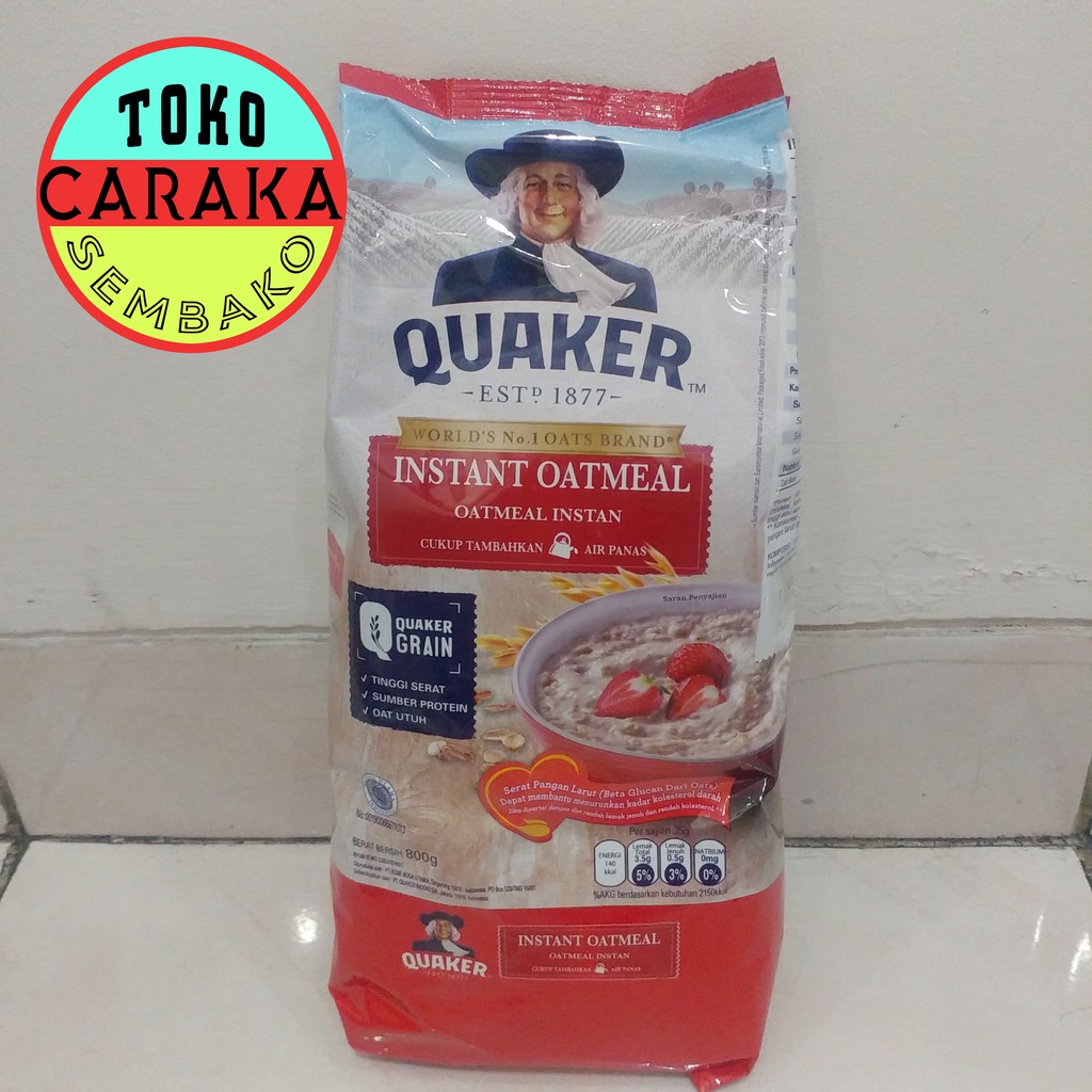 

Quaker Oatmeal Merah Instant - Oat Meal Instan - 800g