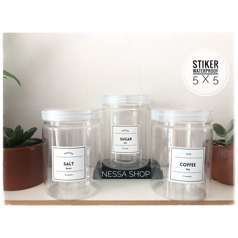 Stiker Bumbu Seasoning Spice Herb Waterproof