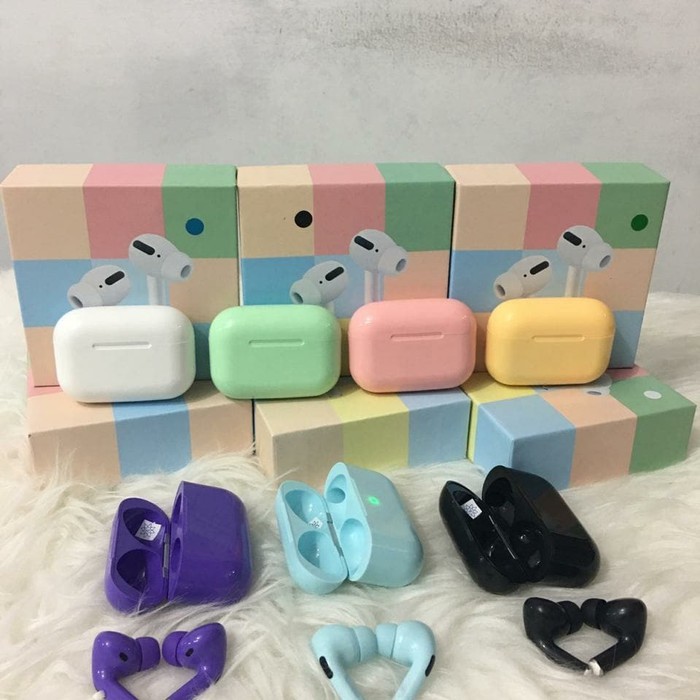 Earphone headset bluetooth TWS-AP3 PRO macaron wirelless Termurah