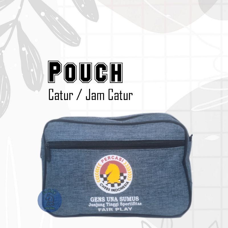 Tempat Bidak Catur / Jam catur Premium Jeans light