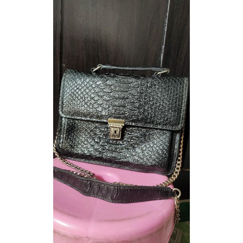 Tas Kulit Croco Preloved Second