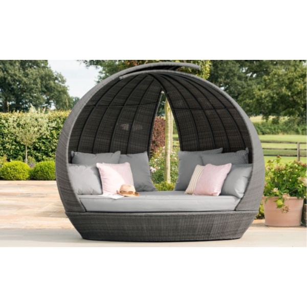 Daybed pantai rotan sintetis sofa pantai rotan terbaru murah Diskon