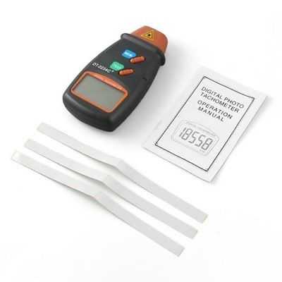 TaffSTUDIO LCD Digital Laser Photo Tachometer 2.5-100000 RPM DT-2234C+-Hitam