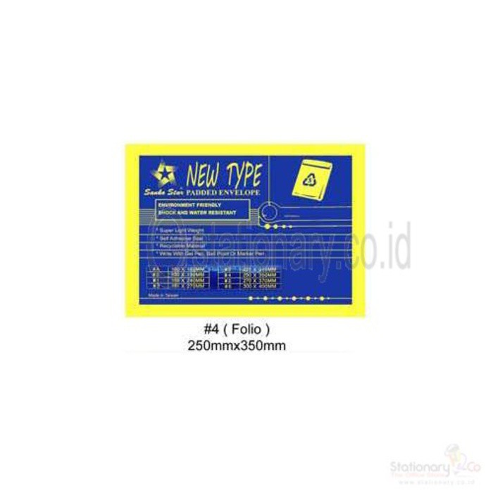 

Amplop Coklat Bubble Wrap Sanko Star No 4 (250mm x 350mm) Folio