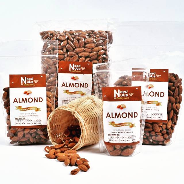 

Roasted Almond/kacang almond/almond neednuts 500gr