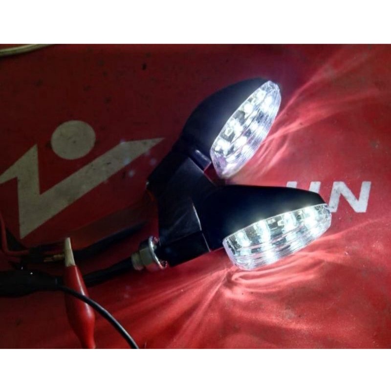 Sen led mini model tiger sepasang kiri kanan tiger megapro cb vixion rxking dll