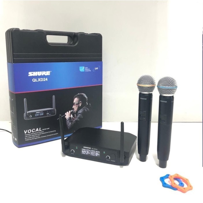 Mic Microphone Mikrofon Wireless Shure QLXD24 / QLXD 24 Handheld