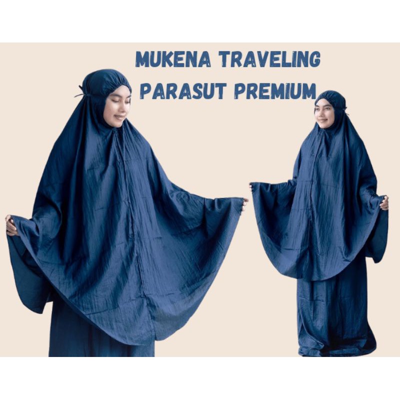 Mukena Parasut Premium Lembut Tebal Travelling Dewasa