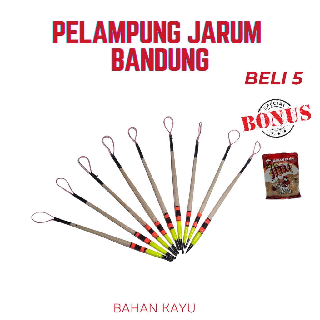 PELAMPUNG PANCING JARUM BANDUNG TERMURAH UNTUK IKAN MAS DI JAMIN STRIKE