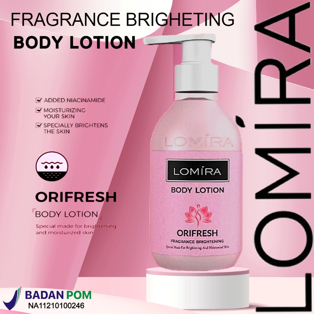 LOMIRA Body Lotion Brightening &amp; Moisturizing BPOM NA11210100245