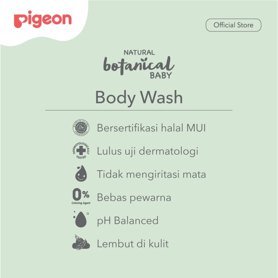 PIGEON Botanical Baby Body Wash 240ml