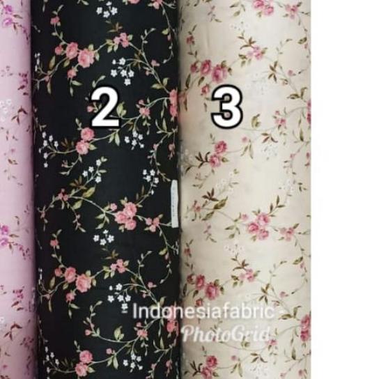 Kain Gamis Bahan Mukena Kain Katun Jepang motif Vina