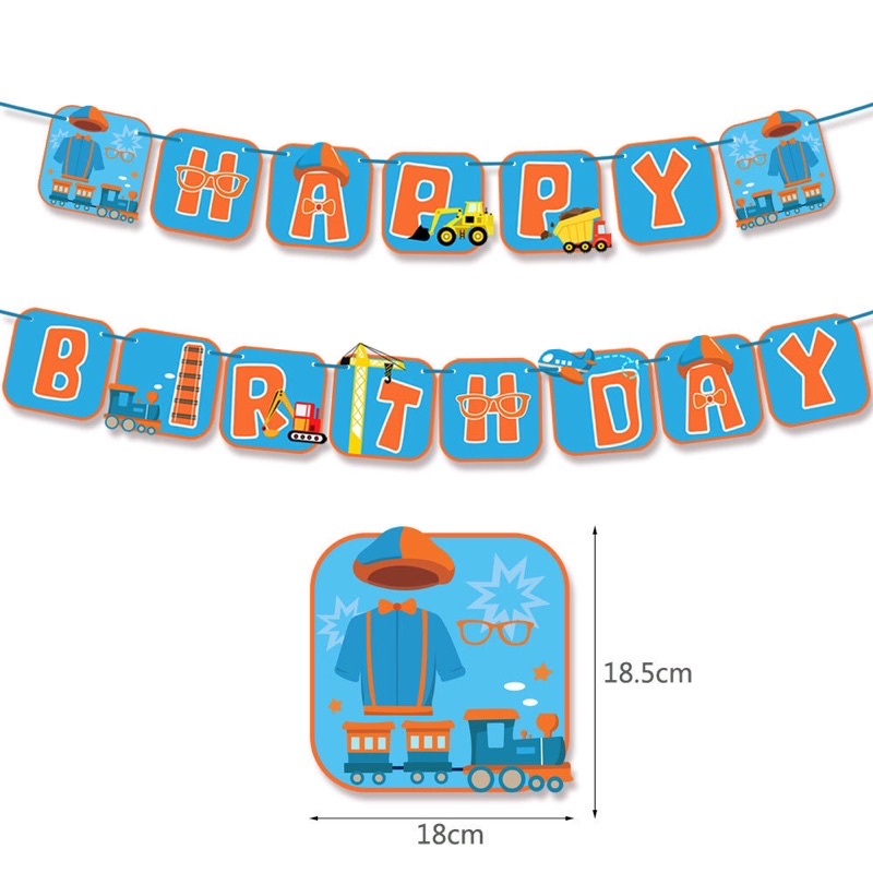 balon blippi banner blippi