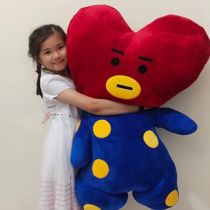 Boneka kpop bts bt21 big size 1 m tata cooky - Tata Merah