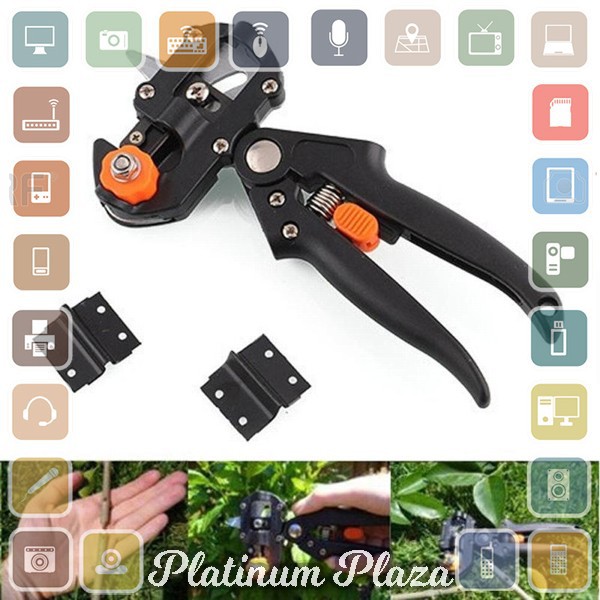 VKTECH Gunting Okulasi Sambung Batang Tanaman Grafting Vaccination Pruning Tool - 210`2600CE-- Black