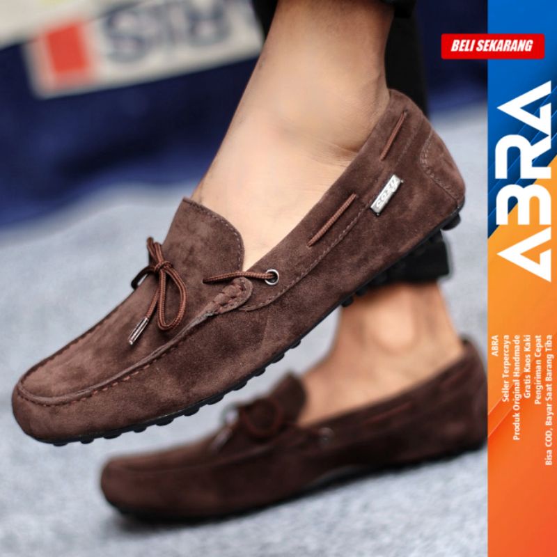 Sepatu Slip On Casual Pria Sepatu Santai Original ABRA