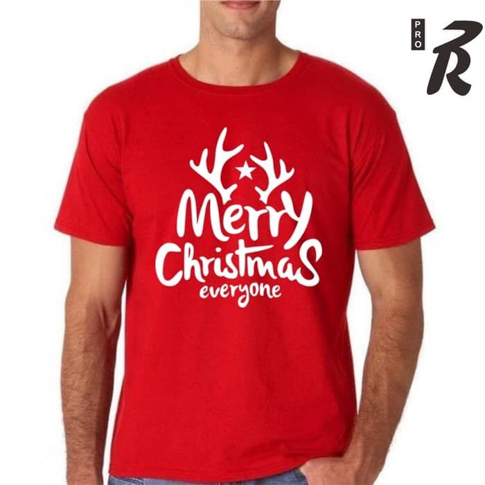 KAOS NATAL MERRY CHRISTMAS EVERYONE BAJU TSHIRT NATAL