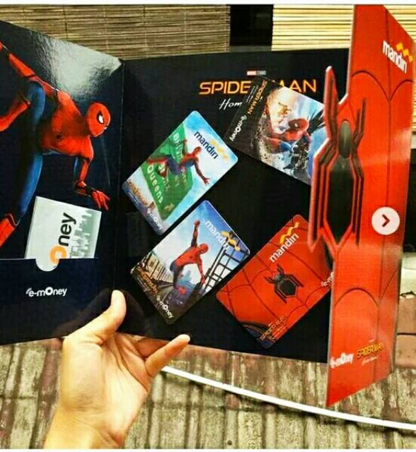 Mandiri eMoney SPIDERMAN ORI /Like eTOLL Tapcash Flazz or Brizzi