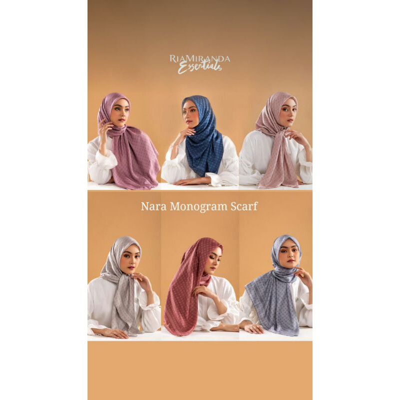 Nara Scarf Monogram Ria Miranda