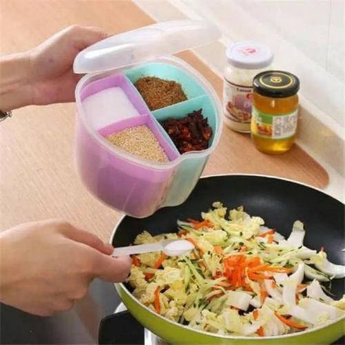 Tempat Bumbu Dapur 4in1 / Menghemat Tempat Saat Menyimpan Bumbu Dapur