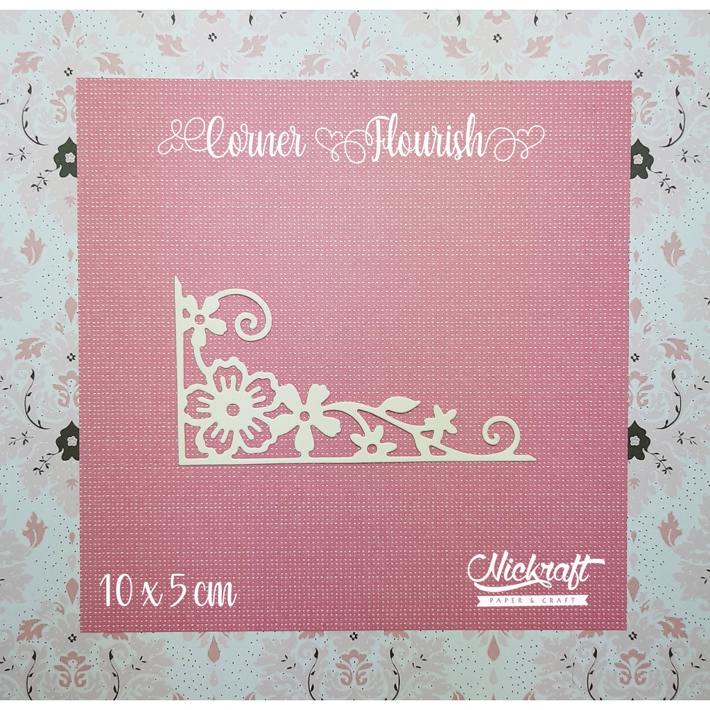 

CORNER FLOURISH - Bahan Scrapbook Sudut Kertas