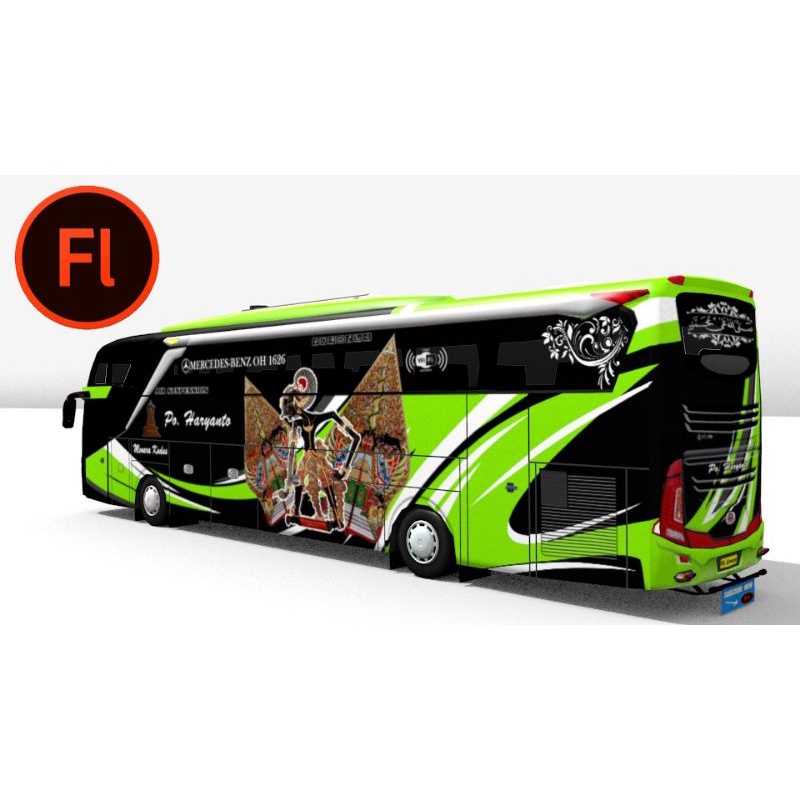 Miniatur Mobil Remote Control II Miniatutr Bus Haryanto Oleng Full Lampu Terlaris