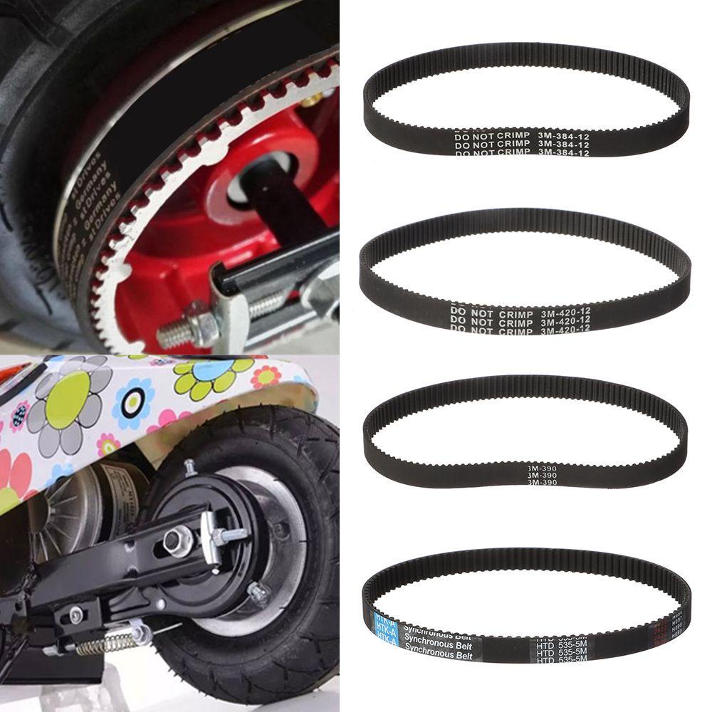 Wonder Sabuk Scooter Elektrik Hitam 3m 38412 HTD Drive Stripe Karet