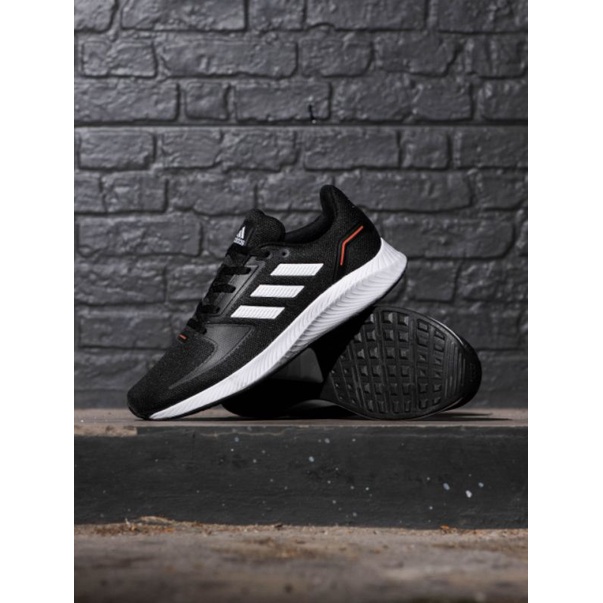 Sepatu Ads Run Falcon Black White Original OEM Sepatu Running Pria