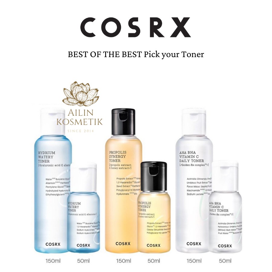 COSRX BEST OF THE BEST Pick your Toner Pick Your GOALS by Ailin Kosmetik