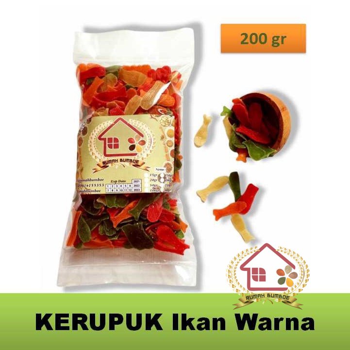 

(250 gr) KERUPUK Bawang Ikan Warna Warni