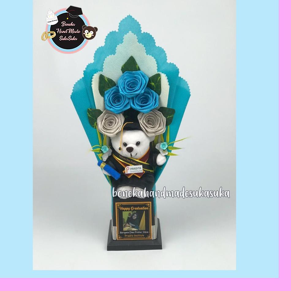 SB BONEKAHANDMADESUKASUKA HADIAH WISUDA RILAKUMA BUKET BUNGA DORAEMON BERUANG TEDDY BEAR KADO UNIK
