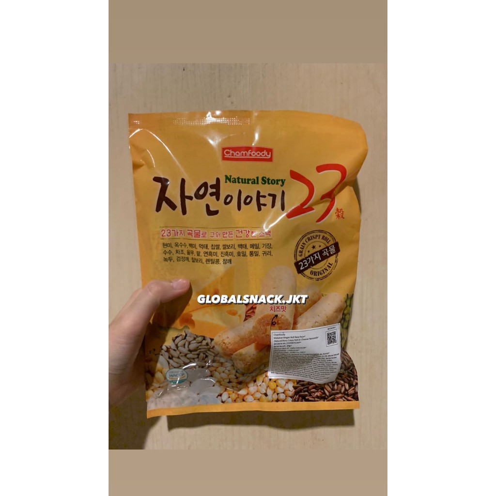 

CHAMFOODY NATURAL STORY CRISPY ROLL 23 CHEESE ORIGINAL KOREA
