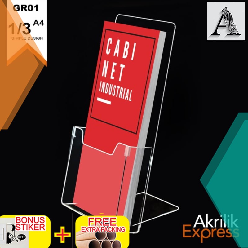 

Terlaris Tempat brosur / Display brosur / Brosur 1/3 a4 / Box brosur