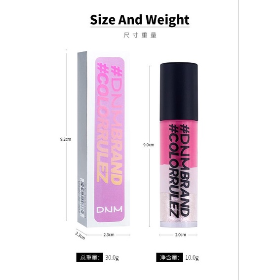 Color Rulez DNM Lip Glaze Waterproof Lip Cream Moisturizing Original Murah