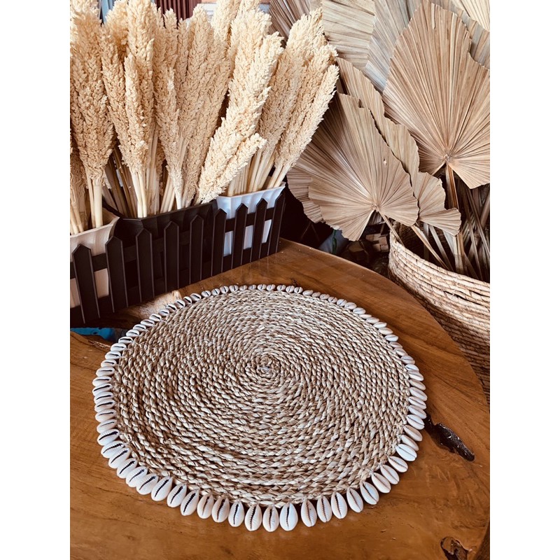 alas piring mendong kerang /walldecor mendong kerang