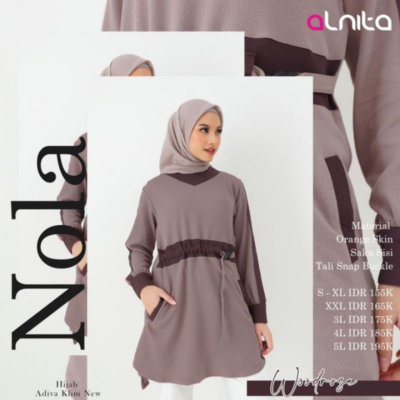 TUNIK ALNITA NOLA ATASAN ALNITA NOLA FASHION MUSLIM