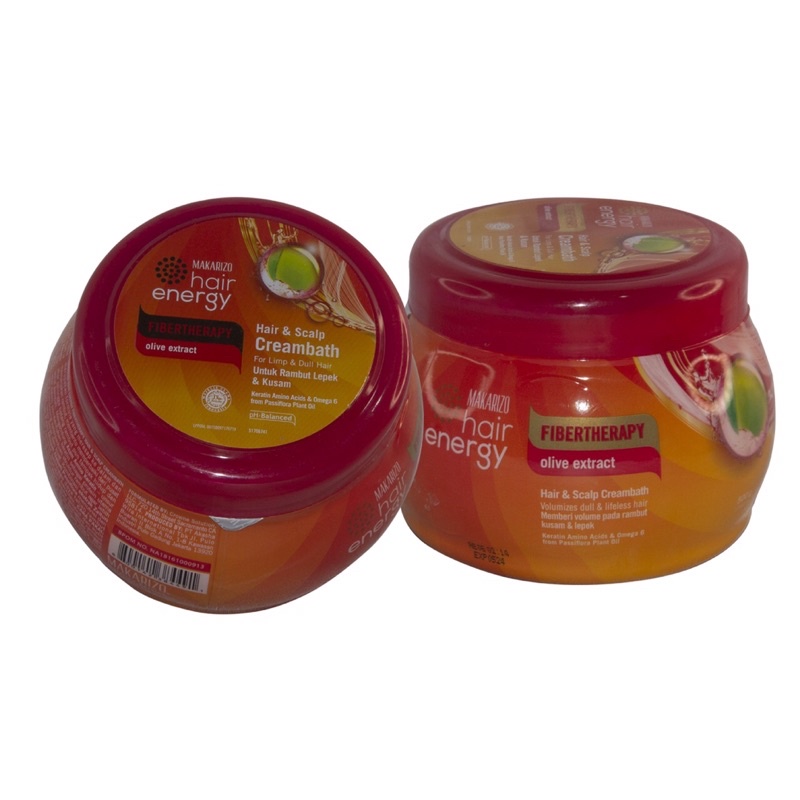 ✿ELYSABETHME✿ 【﻿ＭＡＫＡＲＩＺＯ】 makarizo hair energy creambath fibertheraphy 500 gr JUMBO pot cocok untuk salon hemat