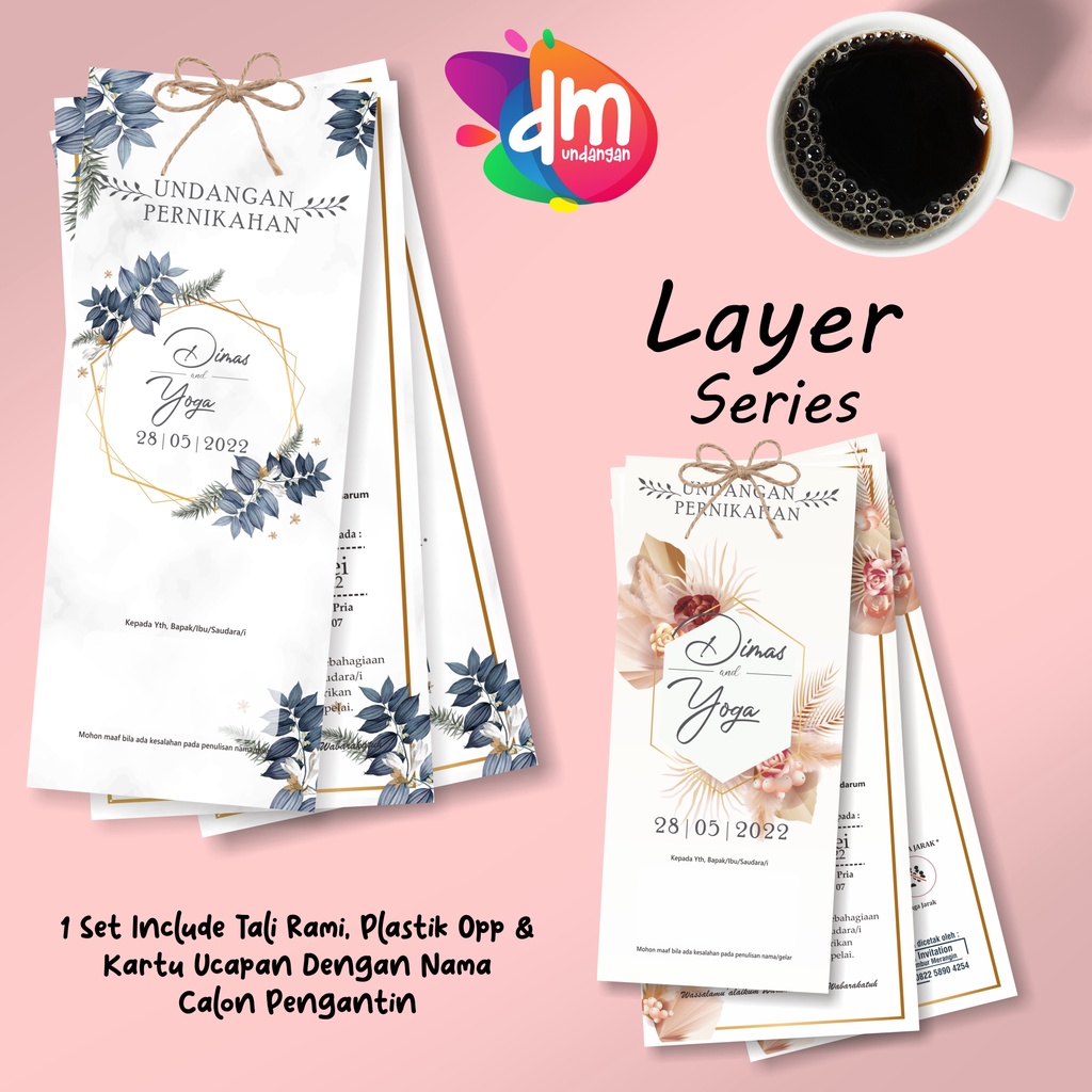 Jual Undangan Pernikahan / Undangan Simpel / Wedding invitation